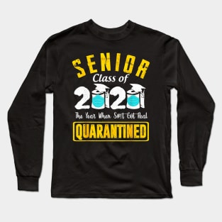 Senior Class of 2020 Quarantine Graduation Toilet Paper T-Shirt Long Sleeve T-Shirt